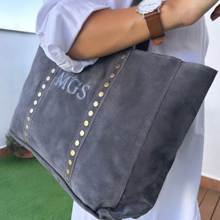 Bolso tote tachuelas personalizado